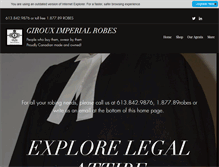 Tablet Screenshot of imperialrobes.com